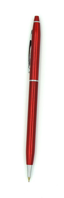 Epraiser Brass Made with Gold Parts Glossy SLim Trim Red Formal Regular Roller Ball Pen(Ink Color - Blue)
