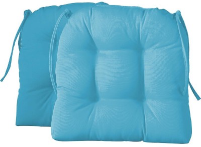 Angel Mommy Renew Collection Padded Chair Cushion Cotton Solid Chair Pad Pack of 2(Light Blue)