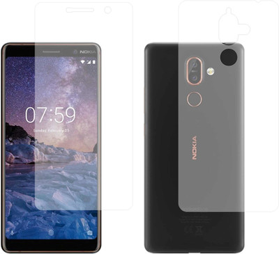 CASE CREATION Front and Back Screen Guard for Nokia 7 Plus(Pack of 2)