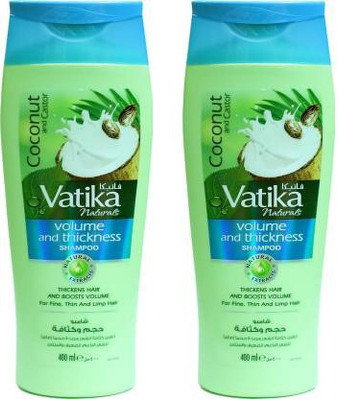 VATIKA coconut and castor (400 ml) (PACK OF 2)(800 ml)