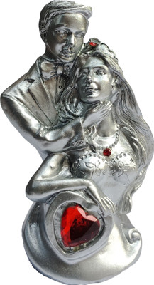 TUKAMCHA Decorative Showpiece  -  12 cm(Polyresin, Silver)