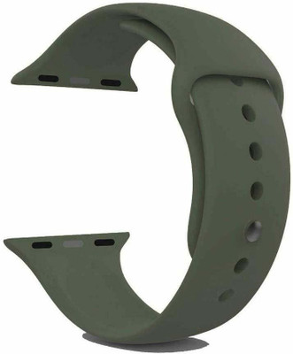 TINGTONG Soft Silicone Sport Strap Band for T_38/40mm_MidnightGreen(Silicon) Smart Watch Strap(Green)