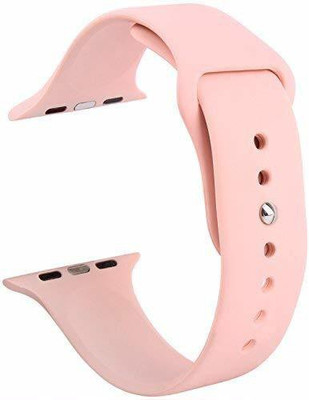 TINGTONG Soft Silicone Sport Strap Band for iWatch 42mm/44mm, Compatible with T_42/44mm_Pink(Silicon) Smart Watch Strap(Pink)