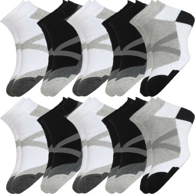 HICODE Men & Women Self Design Ankle Length(Pack of 10)