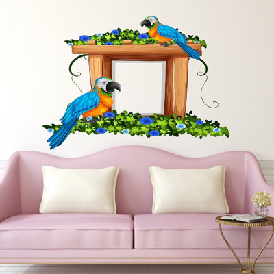 Wallzone 100 cm Colorfull Tree Removable Sticker(Pack of 1)