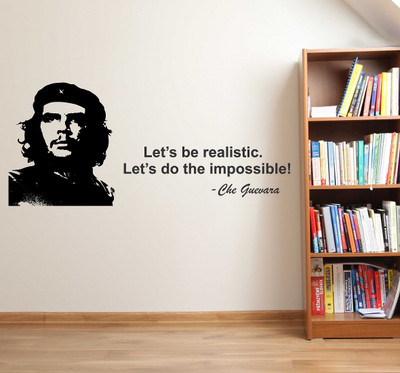 Wallzone 50 cm Che Guevara Removable Sticker(Pack of 1)