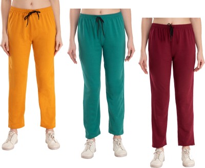 IndiWeaves Solid Women Multicolor Track Pants