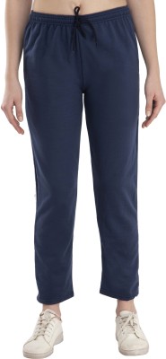 IndiWeaves Solid Women Dark Blue Track Pants