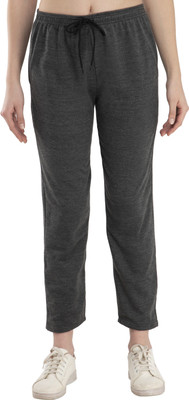Indistar Solid Women Grey Track Pants