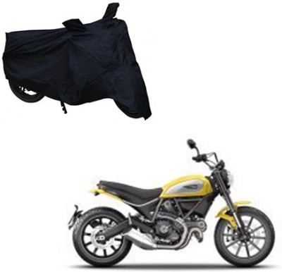 Flipkart SmartBuy Waterproof Two Wheeler Cover for Ducati(Scrambler, Black)