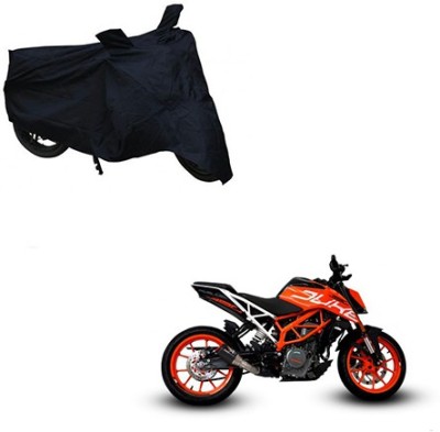 Flipkart SmartBuy Waterproof Two Wheeler Cover for KTM(Duke 390, Black)