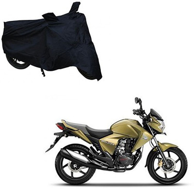 Mdstar Waterproof Two Wheeler Cover for Honda(Unicorn Dazzler, Black)