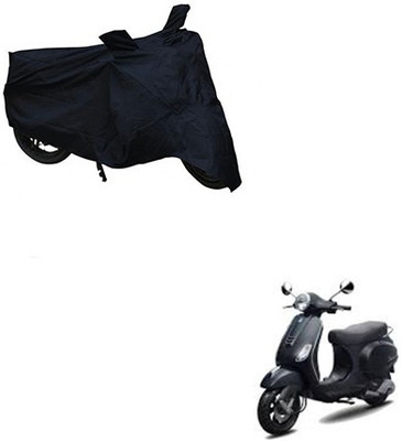 THE REAL ARV Two Wheeler Cover for Piaggio(Vespa LX, Black)