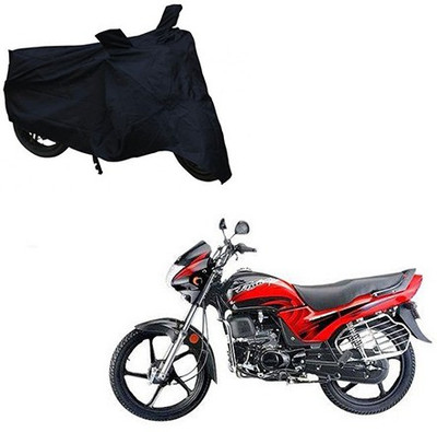 THE REAL ARV Two Wheeler Cover for Honda(Passion Plus, Black)