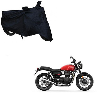 DeepShakshi AUTOMOTIVE Two Wheeler Cover for Triumph(Twin spark, Black)