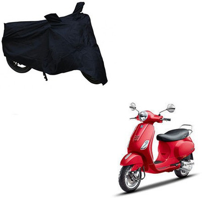 THE REAL ARV Two Wheeler Cover for Piaggio(Vespa VXL, Black)
