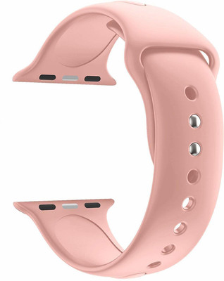 Slugabed Soft Silicone Sport 42mm/44mm Pink Smart Watch Strap(Pink)