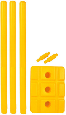 VICTORY Heavy Plastic Cricket stump Set(Yellow)