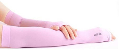 Bizarro.in Cotton, Nylon Arm Sleeve For Boys & Girls(Free, Pink)