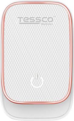 Tessco 2.4 A Wall Charger for Mobile with Detachable Cable(White)