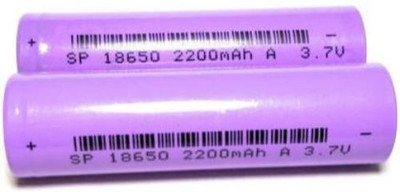 Brezleen 2200 mAh 18650 Lithium-Ion Rechargeable  for Multi-Purpose use – 2 PCS  Battery(Pack of 2)