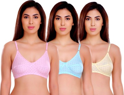 samvar by samvar Simpal H Bra Women Minimizer Non Padded Bra(Light Blue, Pink, Yellow)