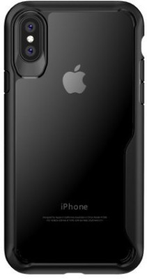 CELLCAMPUS Back Cover for Apple iPhone XS Max, Apple Xs Max, Apple iPhone XS Max(Black, Transparent, Grip Case, Pack of: 1)