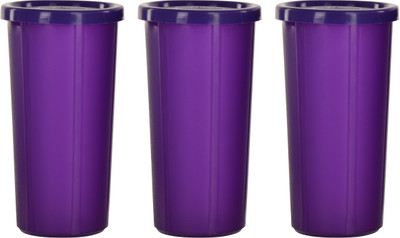 Cutting EDGE Polypropylene Grocery Container  - 350 ml(Pack of 3, Purple)
