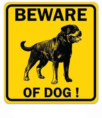 Imagine Printing Solutions BEWARE OF DOG Emergency Sign(Reflective Sign)