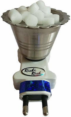 VRuzina Kapoor Dani Steel Direct Plug-In Dhoop Dani Bakhoor C Burner For To keep Away Mosquitoes Stainless Steel Incense Holder Steel Incense Holder(White)