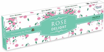 Flourish Fragrance Rose Delight Incense Sticks,6 Packs x 50 Gm,Pack of 1 Box Rose Note Fragrance(6, Set of 6)