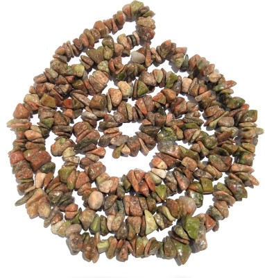 REIKI CRYSTAL PRODUCTS Unakite Mala Natural Chips Beads Mala Semi Precious Gemstone Crystal Necklace Reiki Healing Stone Mala Jap Mala 32 Inch Approx For Unisex Beads, Crystal Crystal Chain