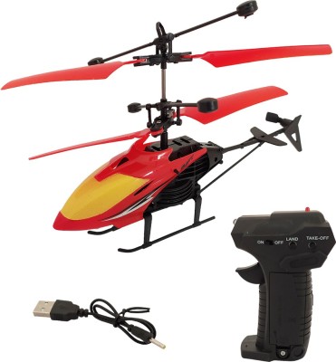 SBJCollections Flying Outdoor Helicopter with Joystick RemoteRed