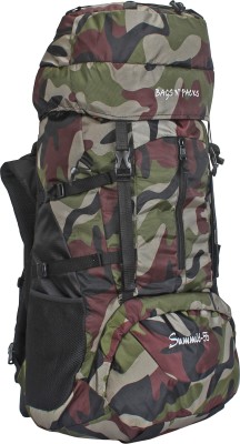 AdventIQ Summit 55L Military -Army Camouflage Print Stylish Travelling-Hiking-Trekking Adventure Polyester Rucksack Backpack Rucksack  - 55 L(Multicolor)