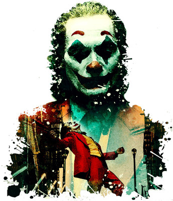 DivineDesigns 53 cm Joker Power Self Adhesive Sticker(Pack of 1)