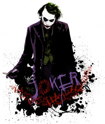 DivineDesigns 53 cm Joker Self Adhesive Sticker(Pack of 1)