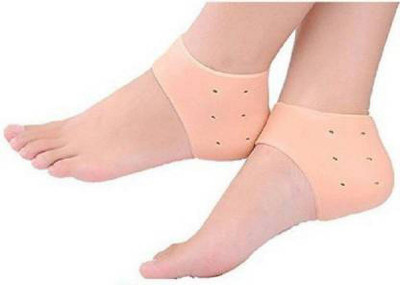 LooksGood Anti crack Heel Pain reviler Swelling Pain Relief (One pair) Heel Support(Beige)