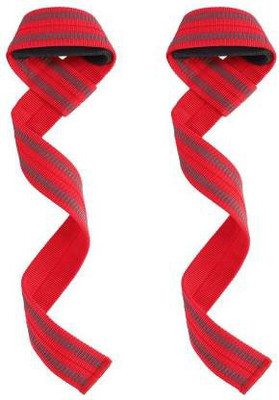 keycraze KS-1006 Weight Lifting Training Gym Strap Wrist Strap Support Wrist Support(Red)
