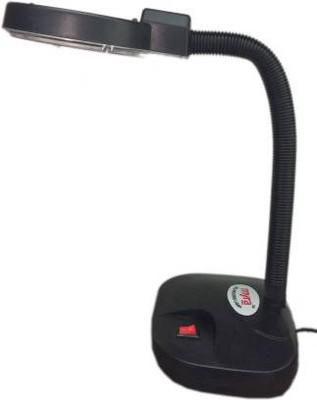 Cloud Maira Study Lamp with Magnifying glass Table Lamp(25 cm, Black)
