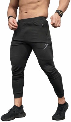 FuaarK Solid Men Black Track Pants