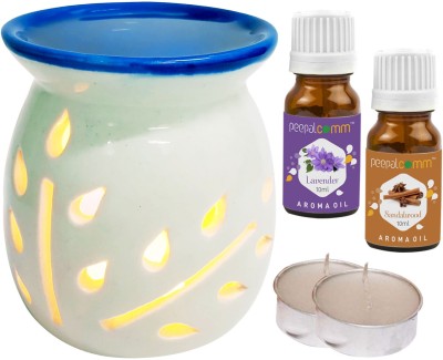 PeepalComm Lavender, Sandalwood Diffuser Set, Aroma Oil(5 x 4 ml)