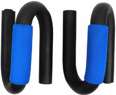 VATSMART S SHAPE SOFT GRIP HANDLE PUSH UP BAR Push-up Bar(Black, Blue)