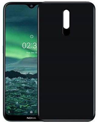 Caseline Back Cover for Nokia 2.3(Black, Grip Case, Silicon, Pack of: 1)