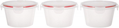 Cutting EDGE Polypropylene Grocery Container  - 750 ml(Pack of 3, Red)