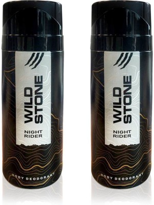 Wild Stone Night Rider Deodorant Spray  -  For Men  (300 ml, Pack of 2)