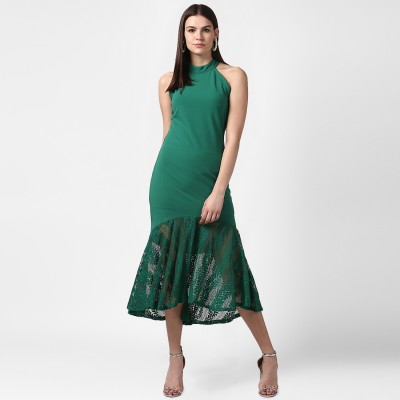 STYLESTONE Women Sheath Green Dress