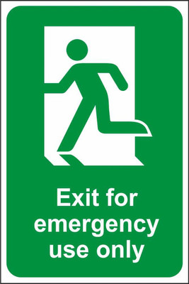 Imagine Printing Solutions Exit For emergency Use Only Emergency Sign(Reflective Sign)