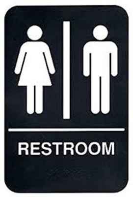 Imagine Printing Solutions RESTROOM Emergency Sign(Reflective Sign)