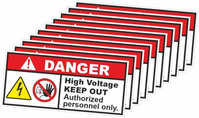 rangvishwa High Voltage Keep Out Emergency Sign