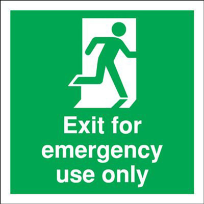 Imagine Printing Solutions Exit for emergency use only Emergency Sign(Reflective Sign)